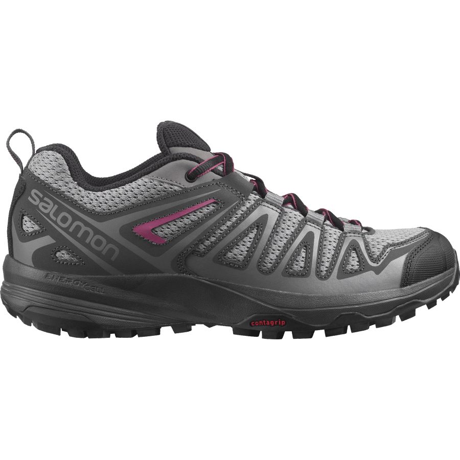 Women's Hiking Shoes X Crest Alloy-Ebony-Malaga