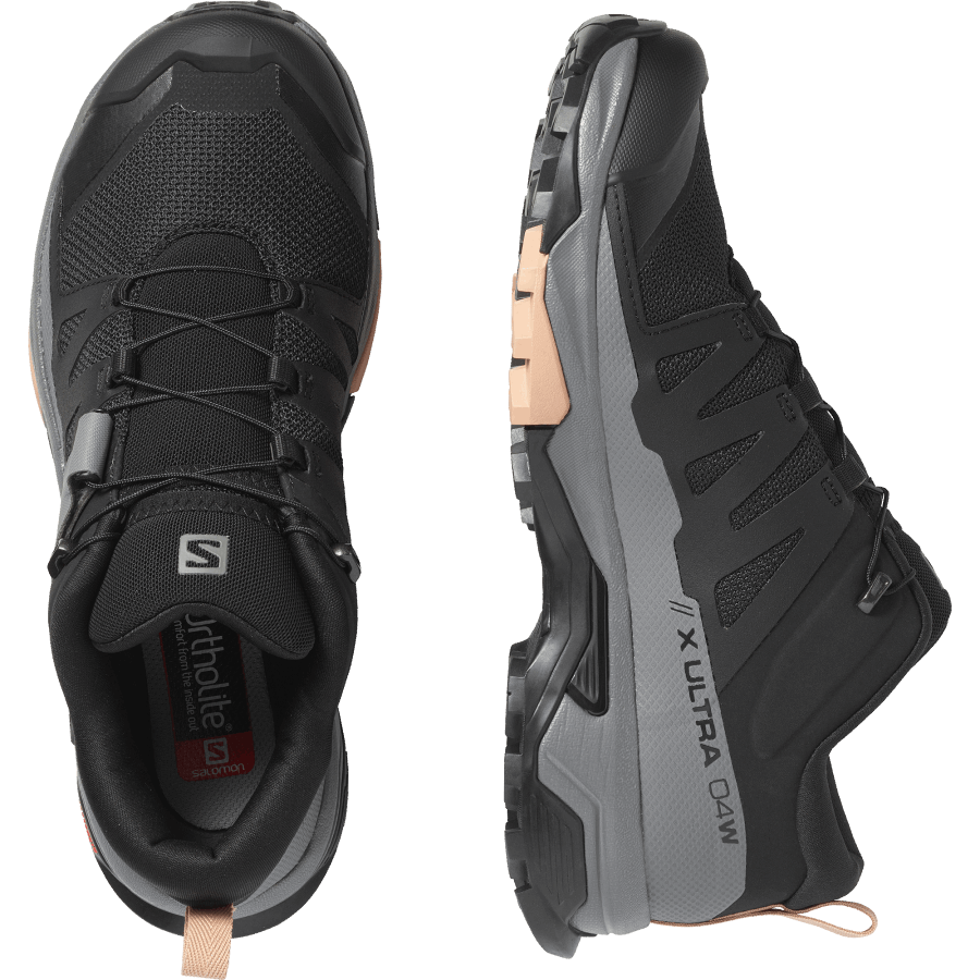 Women's Hiking Shoes X Ultra 4 Black-Quiet Shade-Sirocco