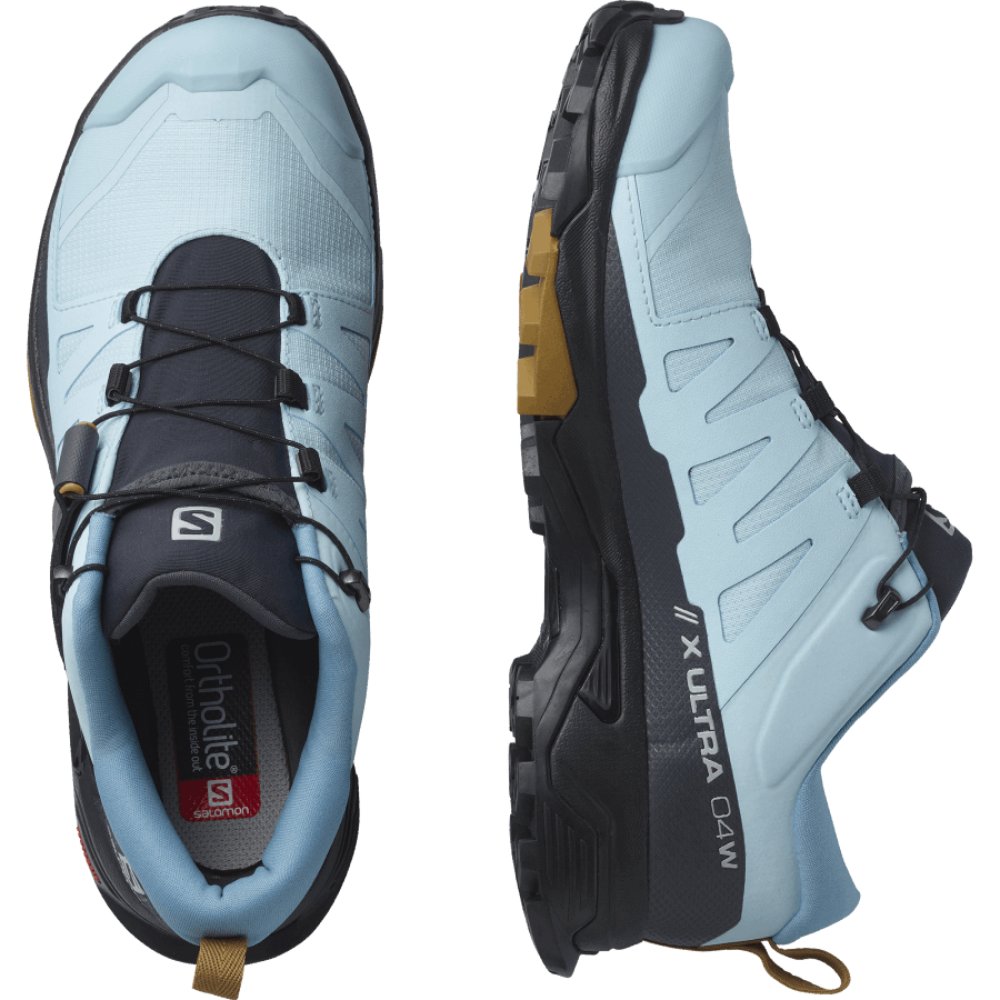 Women's Hiking Shoes X Ultra 4 Gore-Tex Crystal Blue-Black-Cumin
