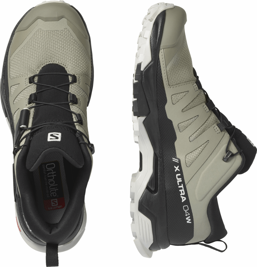 Women's Hiking Shoes X Ultra 4 Vetiver-Black-Lunar Rock