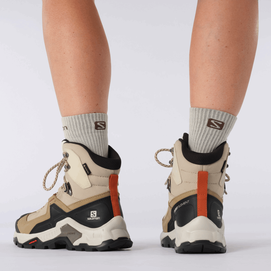 Women's Leather Hiking Boots Quest Element Gore-Mecca Orange
