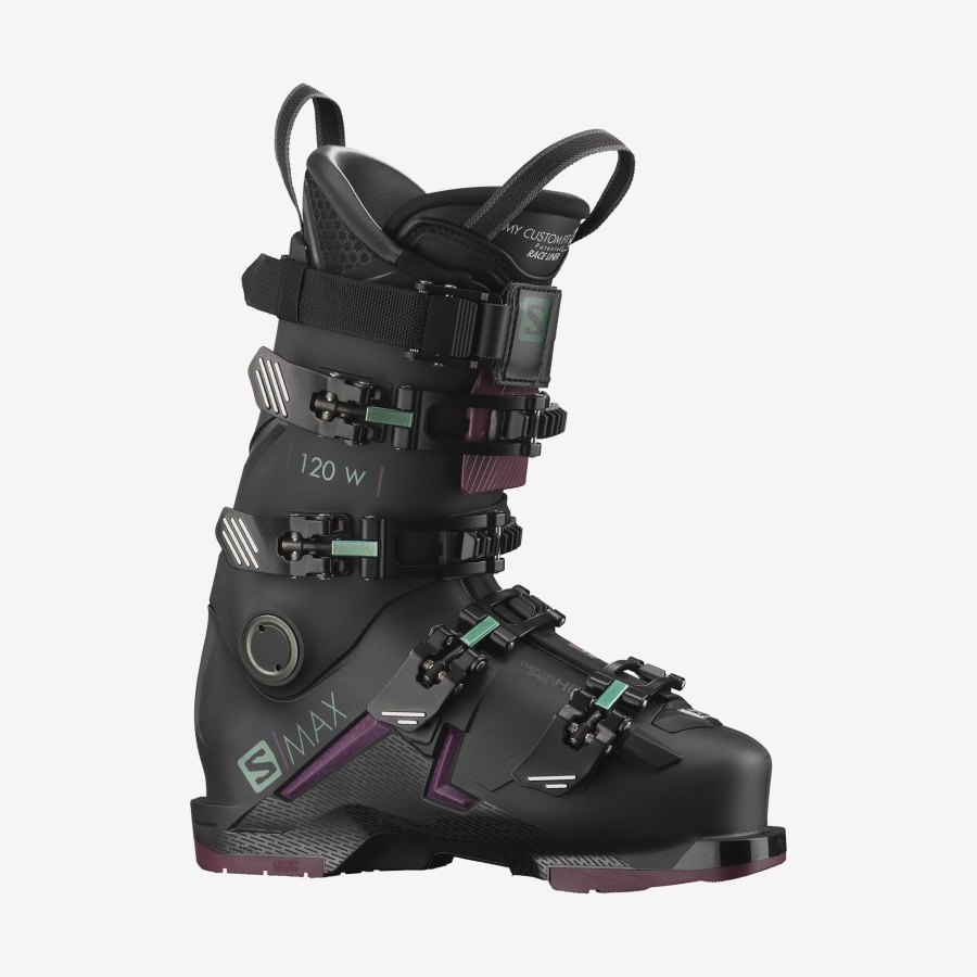 Women's On-Piste Boots S/Max 120 Black-Burgendy-Shift Green-Blue