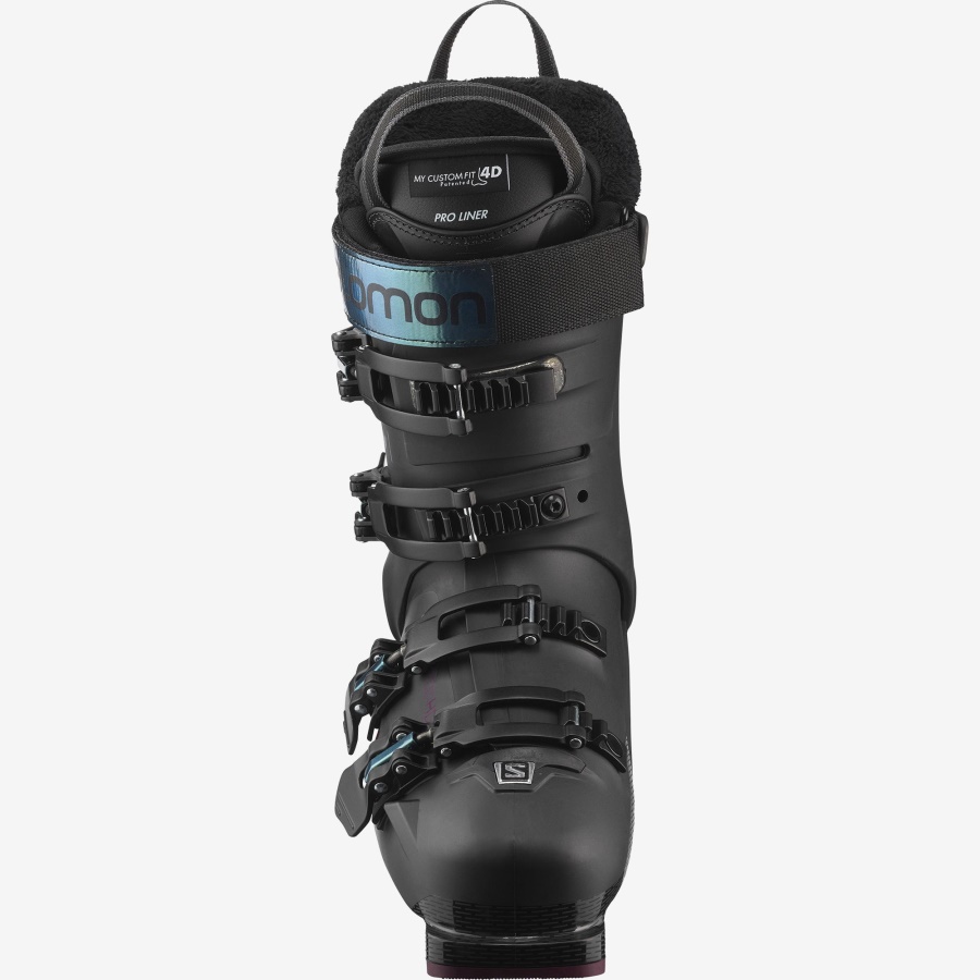 Women's On-Piste Boots S/Pro 100 Black-Burgandy-Shift Green-Blue