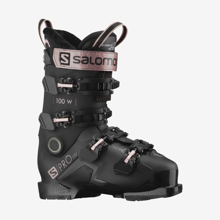 Women's On-Piste Boots S/Pro Hv 100 Black-Rose Gold-Belluga