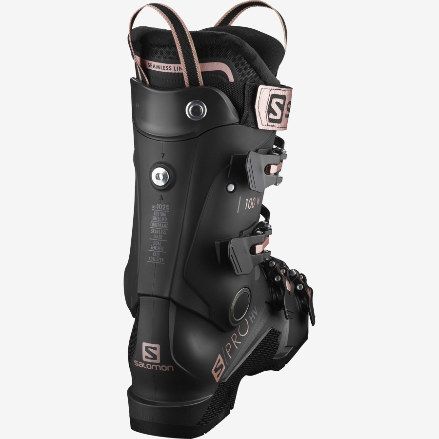 Women's On-Piste Boots S/Pro Hv 100 Black-Rose Gold-Belluga