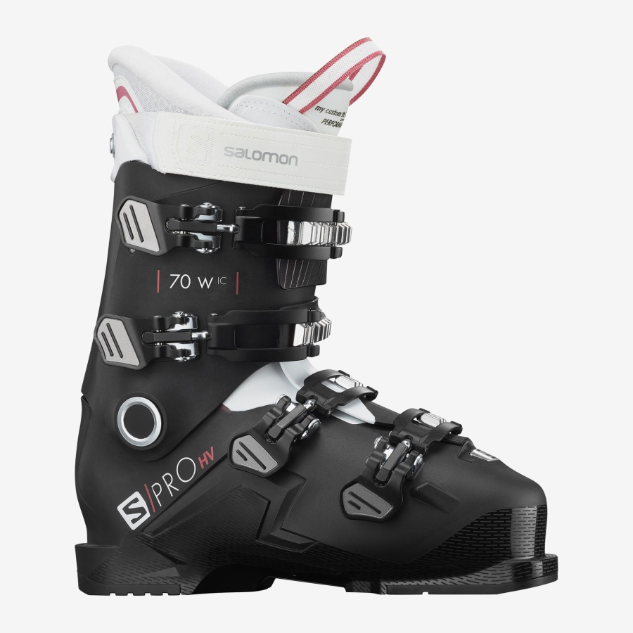 Women's On-Piste Boots S/Pro Hv 70 W Ic Black-White-Garnet Pink