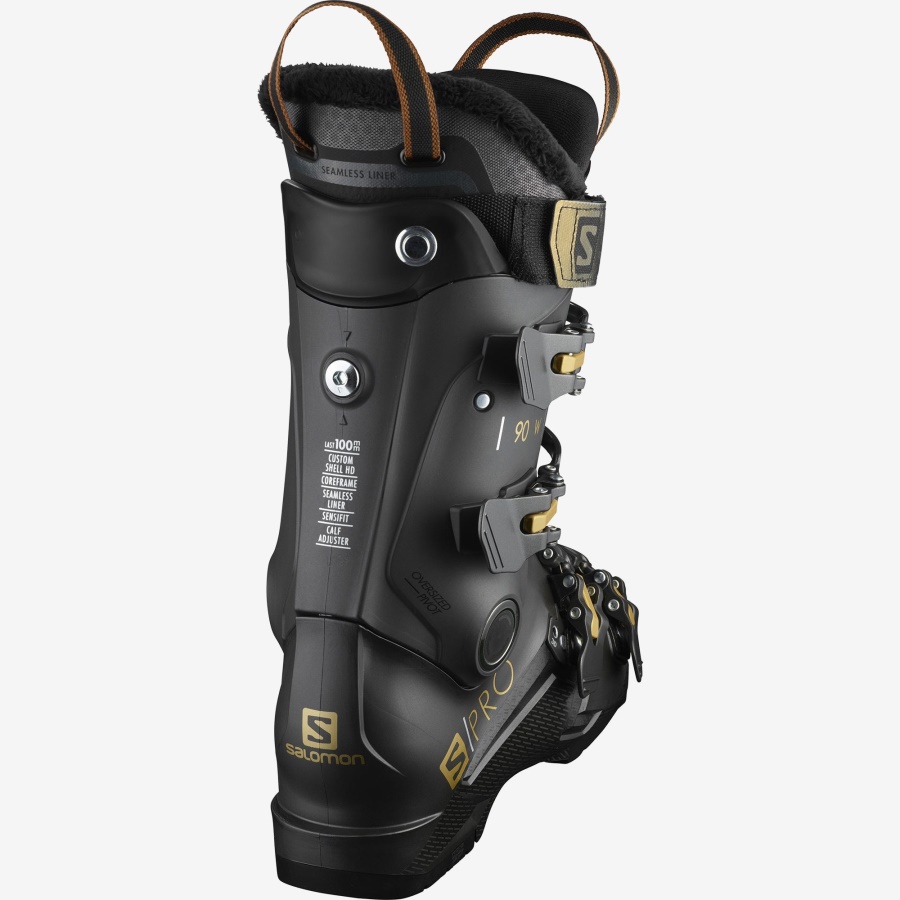 Women's On-Piste Skis S/Pro 90 Belluga-Black-Copper Metallic