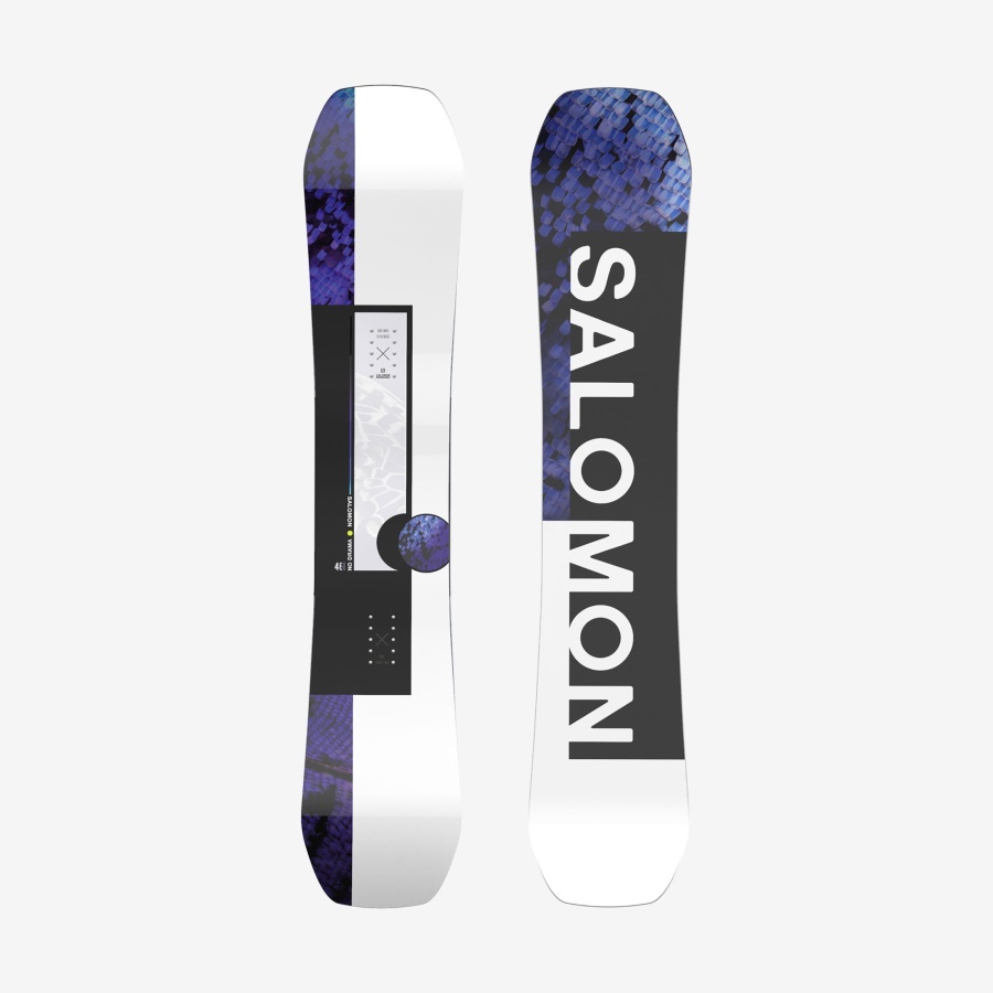 Women's Park & Freestyle Snowboard No Drama Black-White-Purple