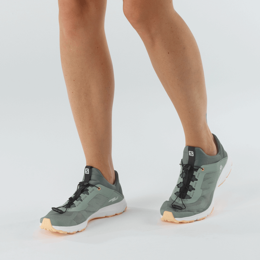 Women's Running Shoes Amphib Bold 2 Green Milieu-Green-Almond Cream
