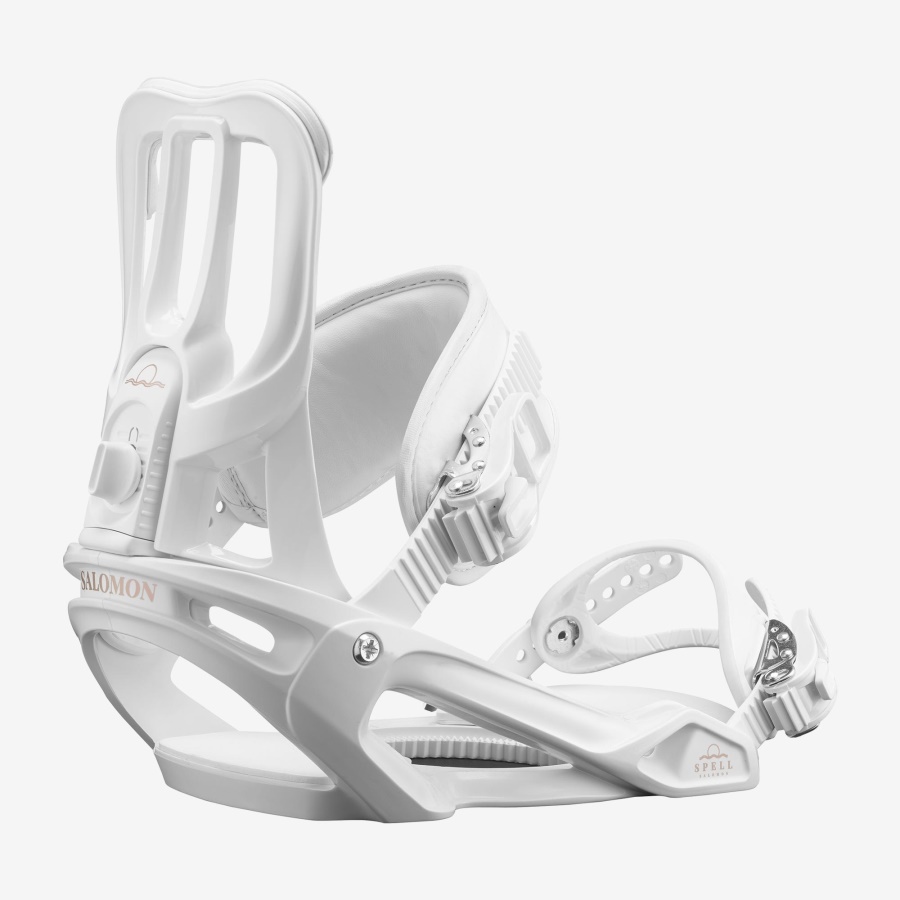 Women's Snowboard Bindings Spell White