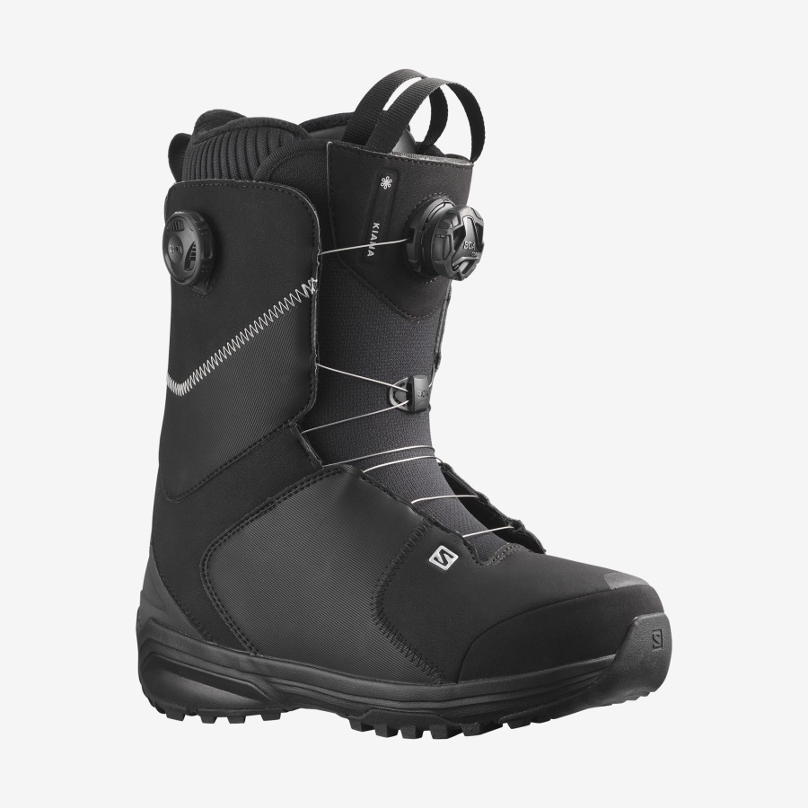 Women's Snowboard Boots Kiana Dual Boa Black-Silver