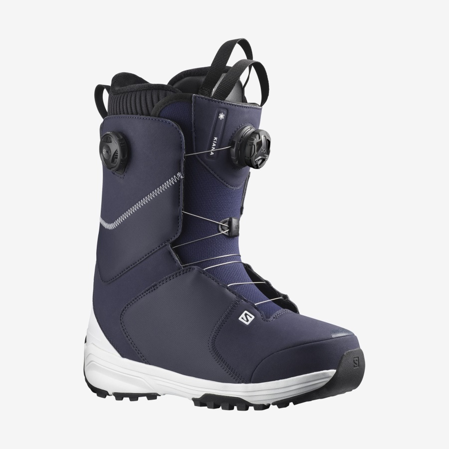 Women's Snowboard Boots Kiana Dual Boa Evening Blue-White