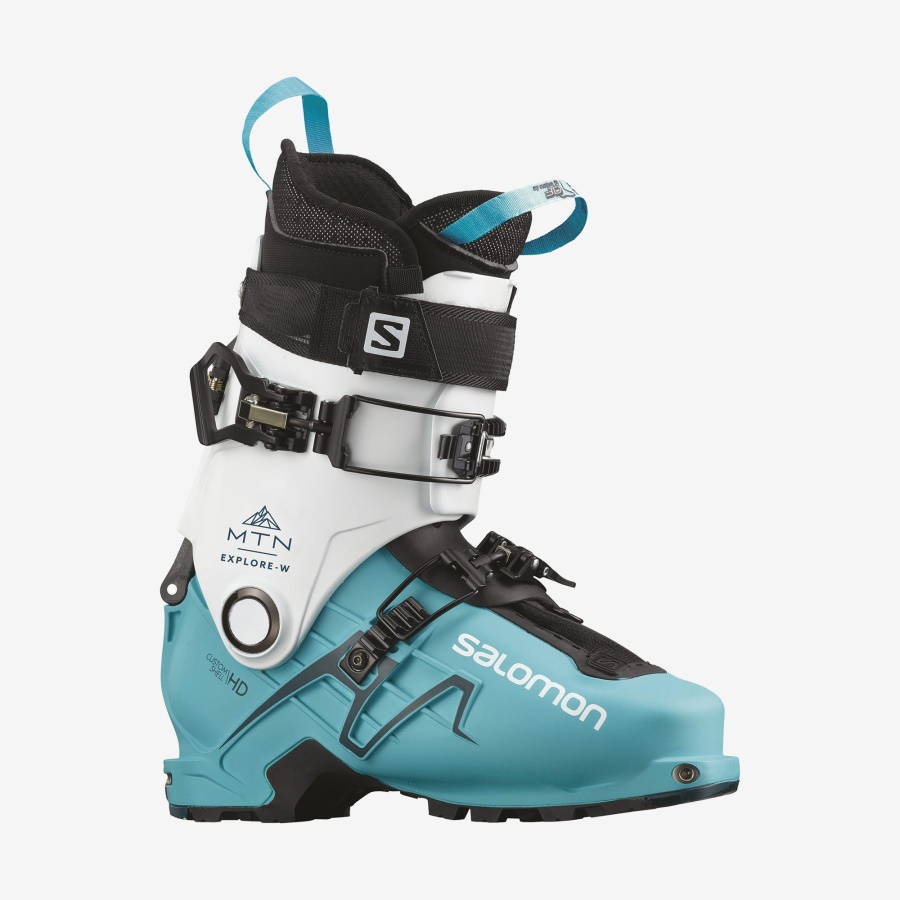 Women's Touring Boots Mtn Explore White-Scuba Blue-Maroccan Blue