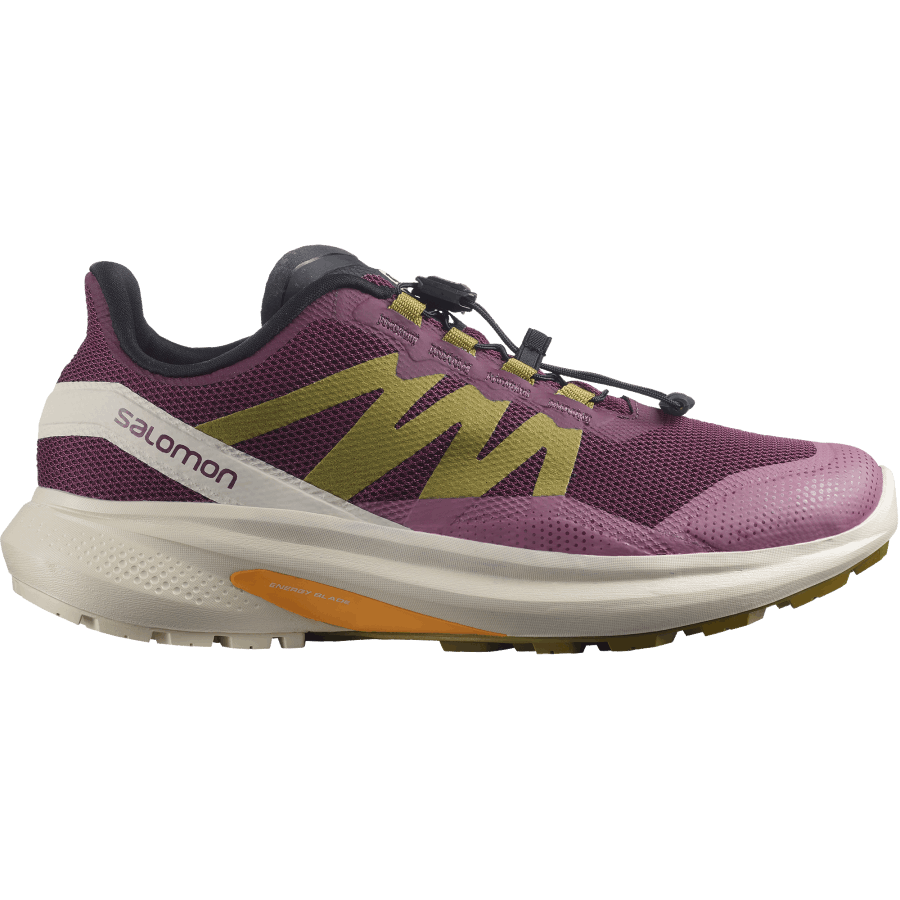 Women's Trail Running Shoes Hypulse Grape Wine-Rainy Day-Green Moss