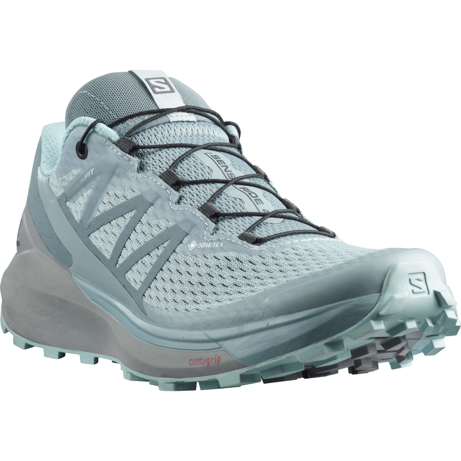 Women's Trail Running Shoes Sense Ride 4 Gore-Tex Invisible Fit-Pastel Turquoise