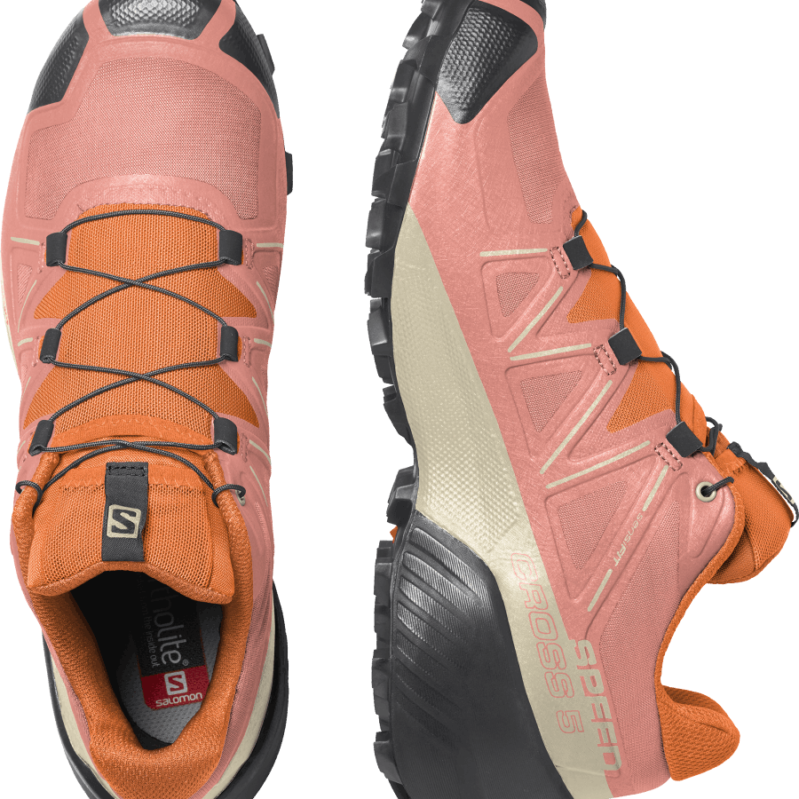 Women's Trail Running Shoes Speedcross 5 Dahlia-Black-Vibrant Orange