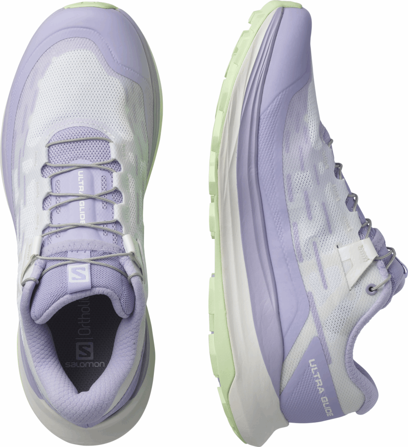 Women's Trail Running Shoes Ultra Glide Lavender-White-Patina Green