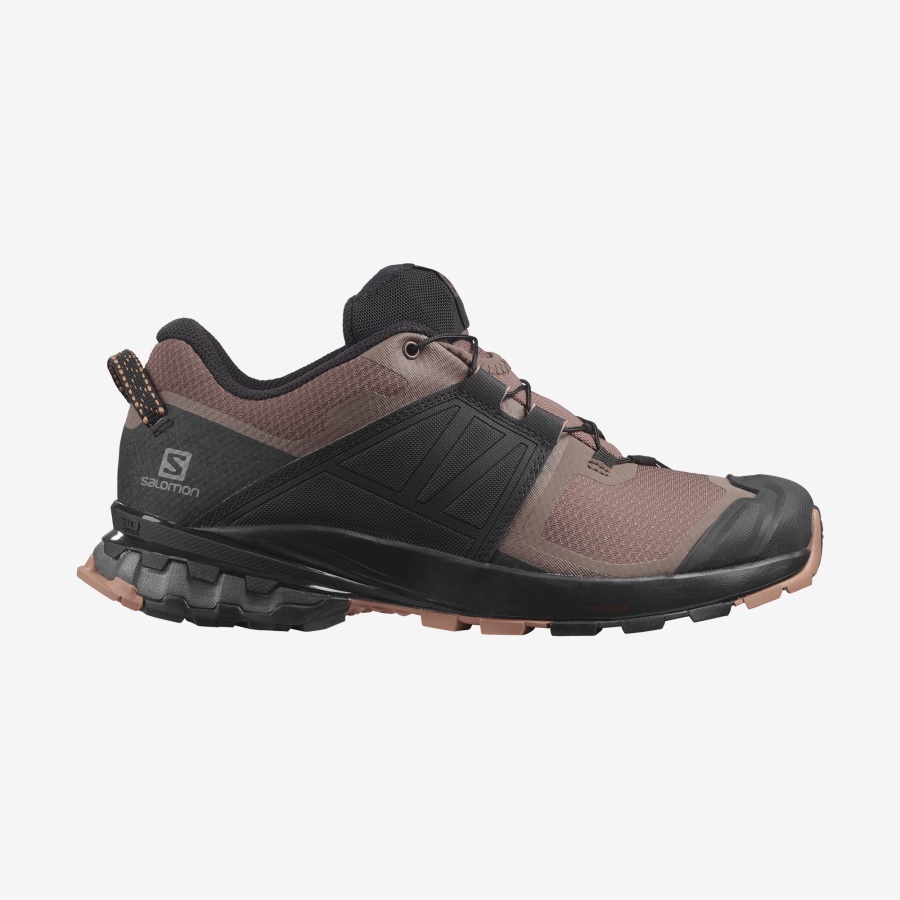 Women's Trail Running Shoes Xa Wild Peppercorn-Black-Cedar Wood