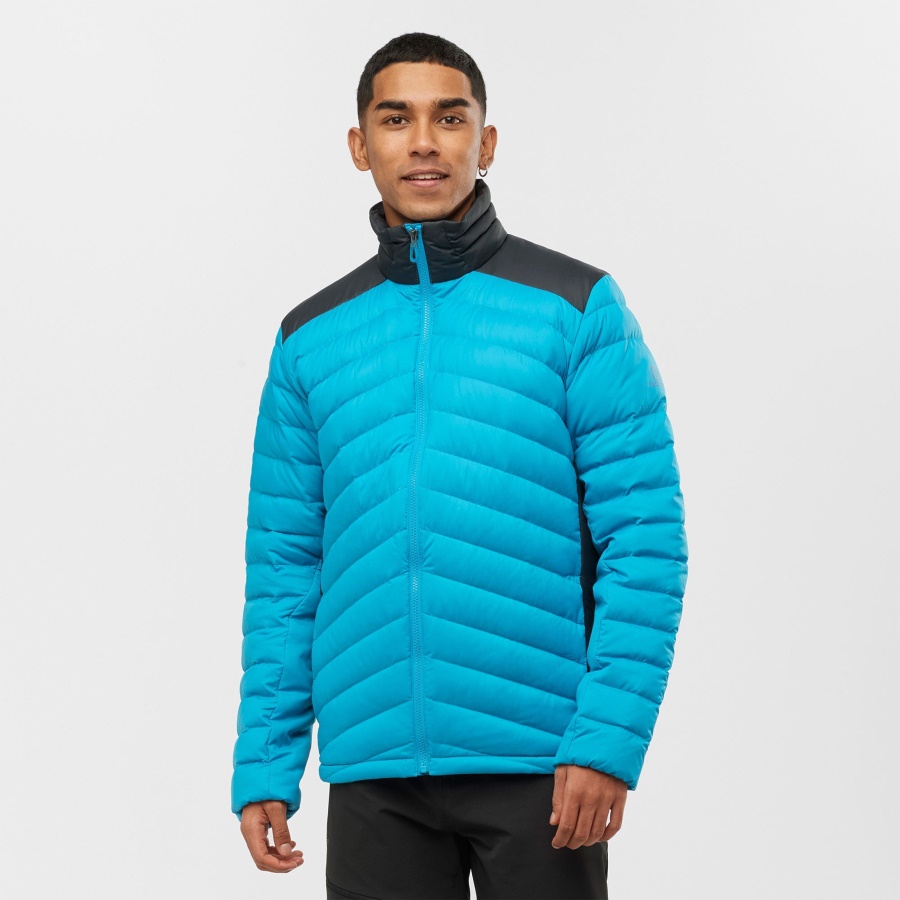 Men's Full Zip Midlayer Jacket Essential Xwarm Down Barrier Reef