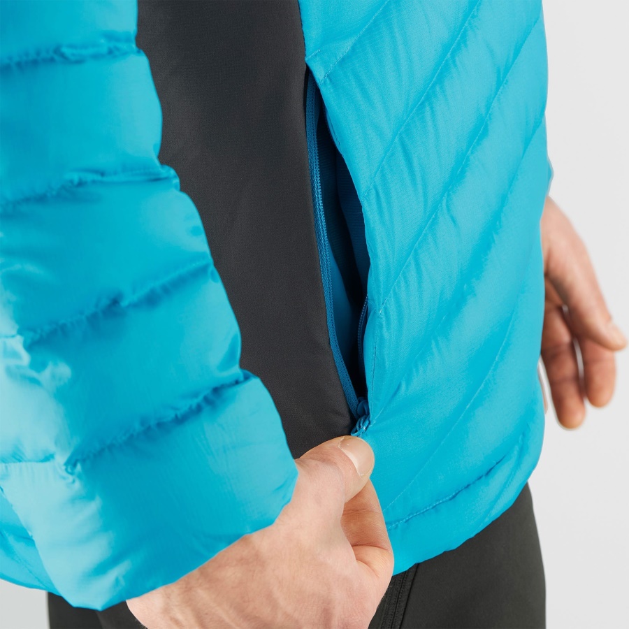 Men's Full Zip Midlayer Jacket Essential Xwarm Down Barrier Reef