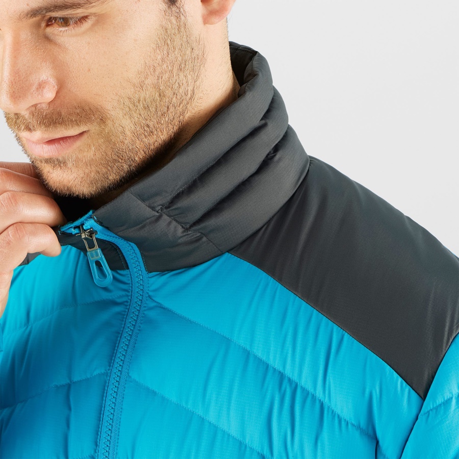 Men's Full Zip Midlayer Jacket Essential Xwarm Down Barrier Reef