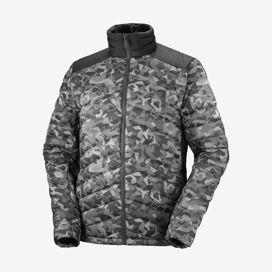 Men's Full Zip Midlayer Jacket Essential Xwarm Down Black-Ao