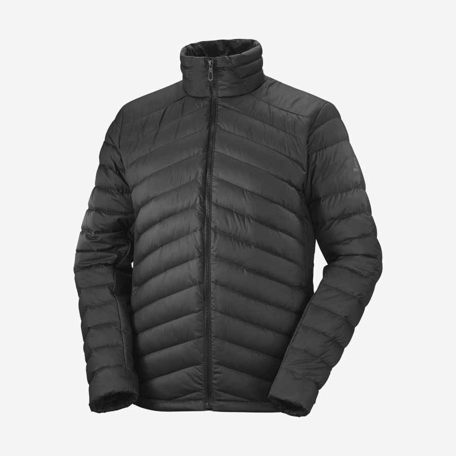 Men's Full Zip Midlayer Jacket Essential Xwarm Down Black