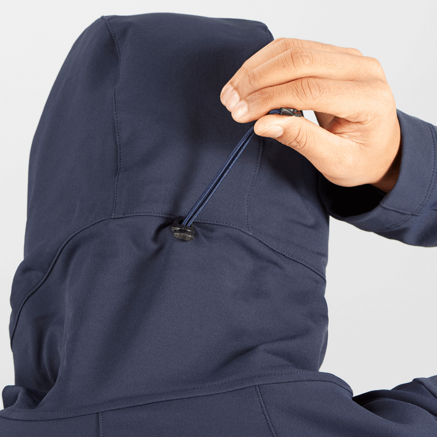 Men's Full Zip Midlayer Jacket Outpeak Softshell Night Sky