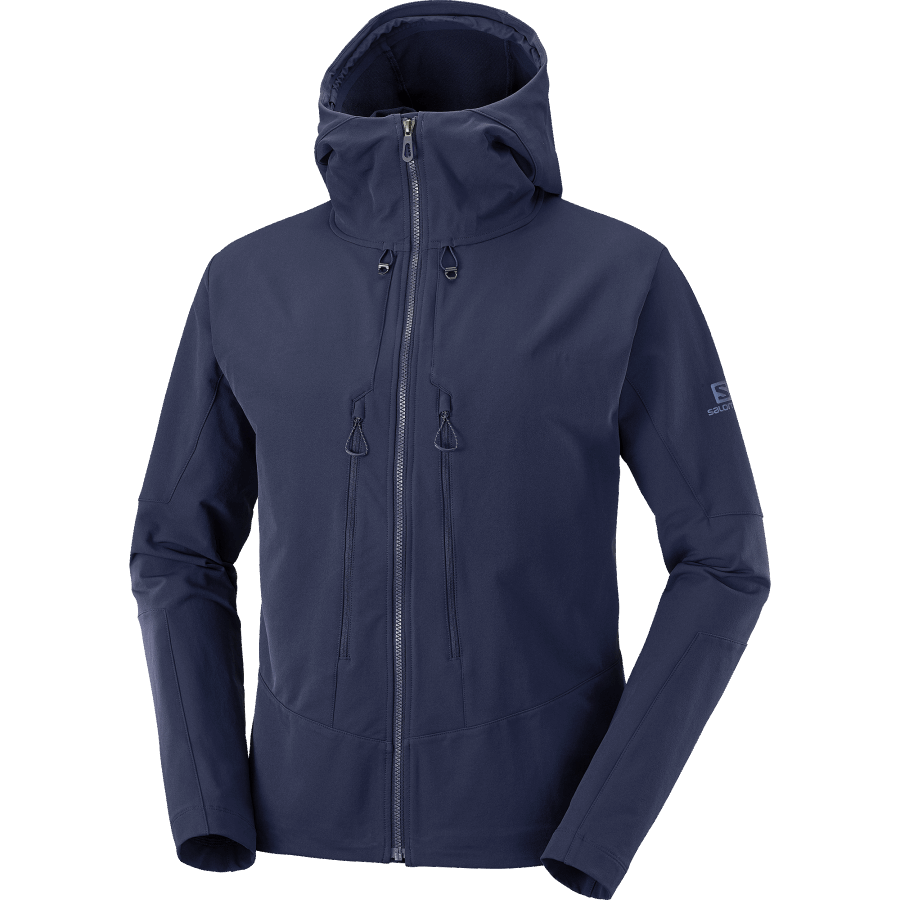 Men's Full Zip Midlayer Jacket Outpeak Softshell Night Sky