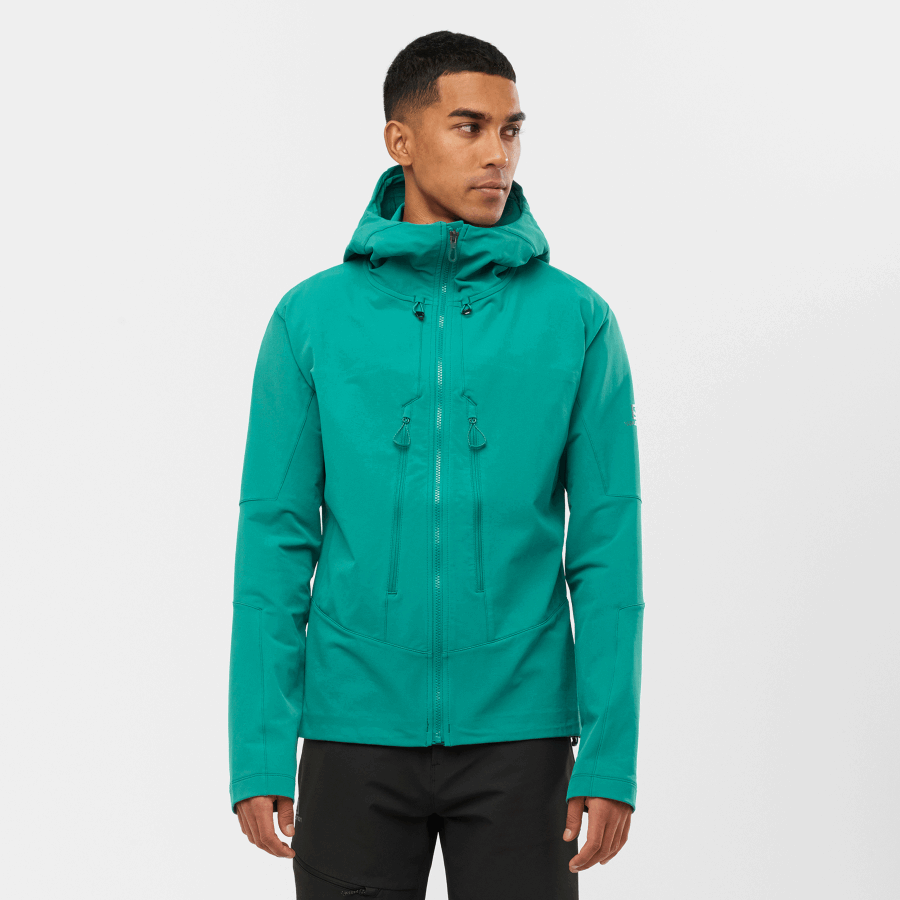 Men's Full Zip Midlayer Jacket Outpeak Softshell Pacific