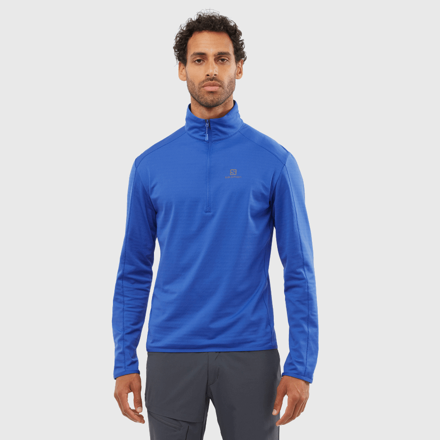 Men's Half Zip Midlayer Essential Lightwarm Nautical Blue