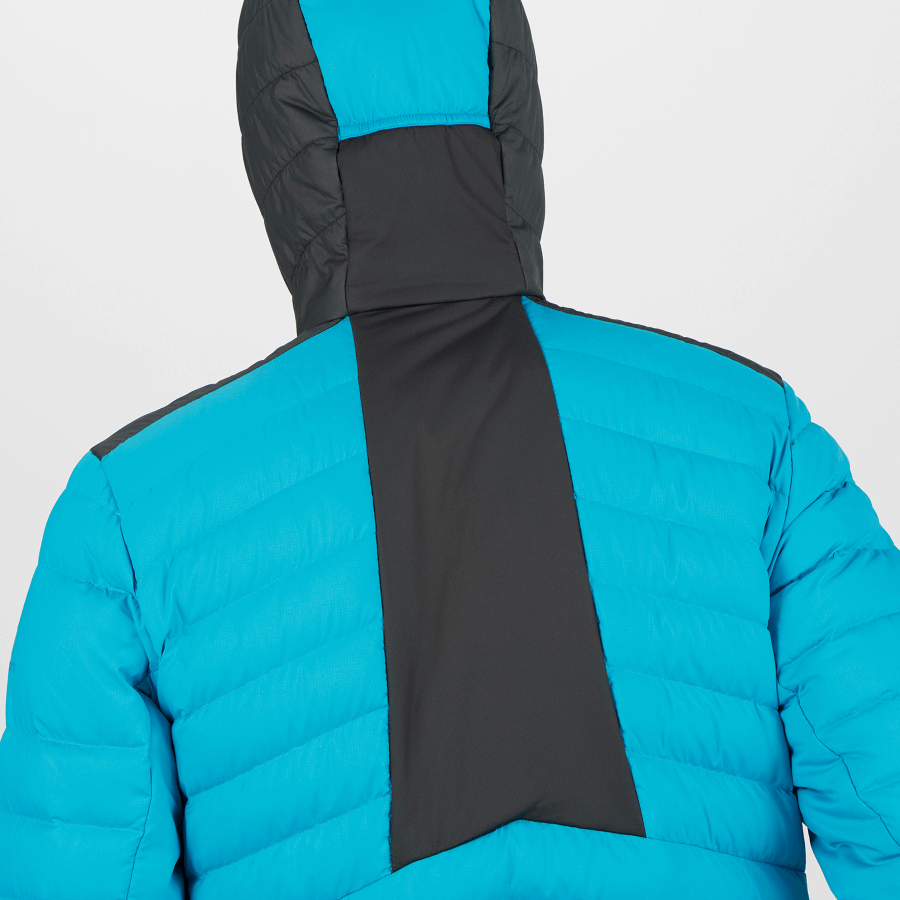 Men's Hooded Down Jacket Essential Xwarm Down Barrier Reef-Black