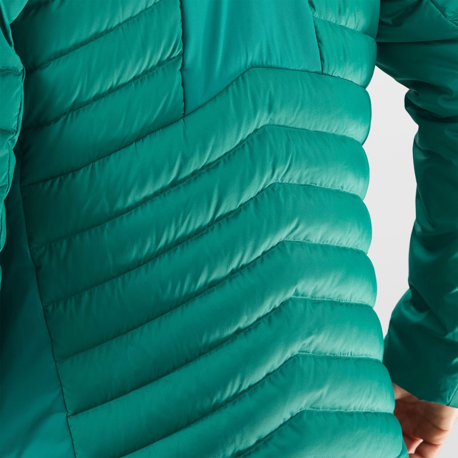Men's Hooded Down Jacket Essential Xwarm Down Pacific