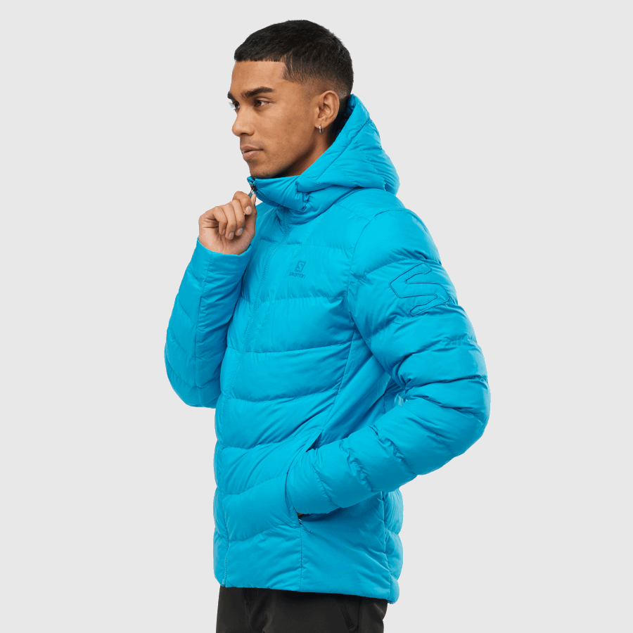 Men's Insulated Hooded Jacket Essential Xwarm Insulated Barrier Reef