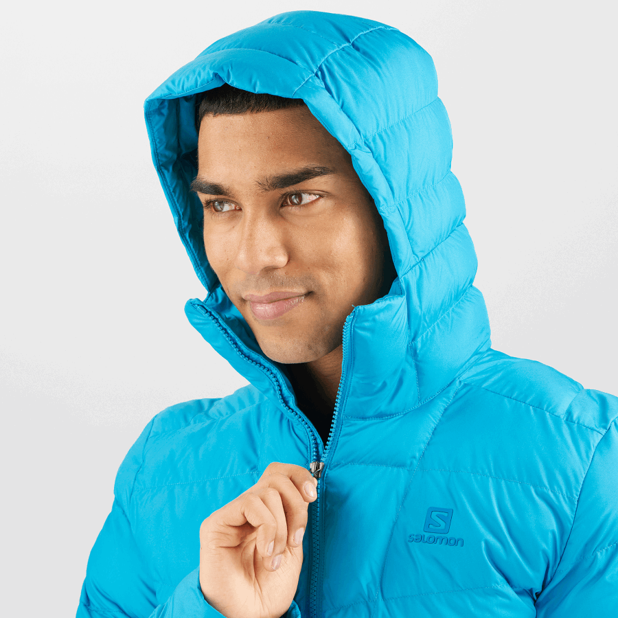 Men's Insulated Hooded Jacket Essential Xwarm Insulated Barrier Reef