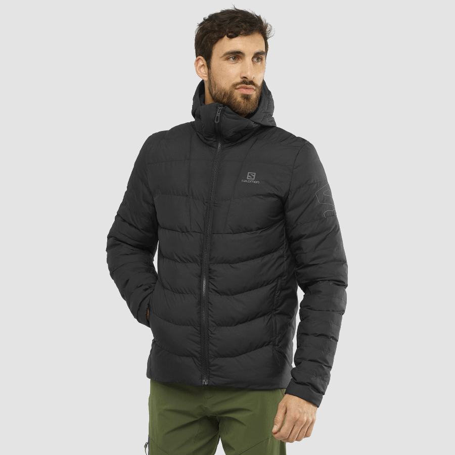 Men's Insulated Hooded Jacket Essential Xwarm Insulated Black