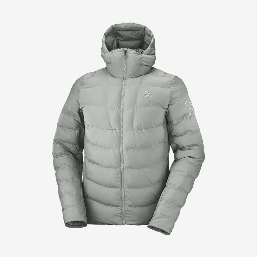 Men's Insulated Hooded Jacket Essential Xwarm Insulated Sedona Sage