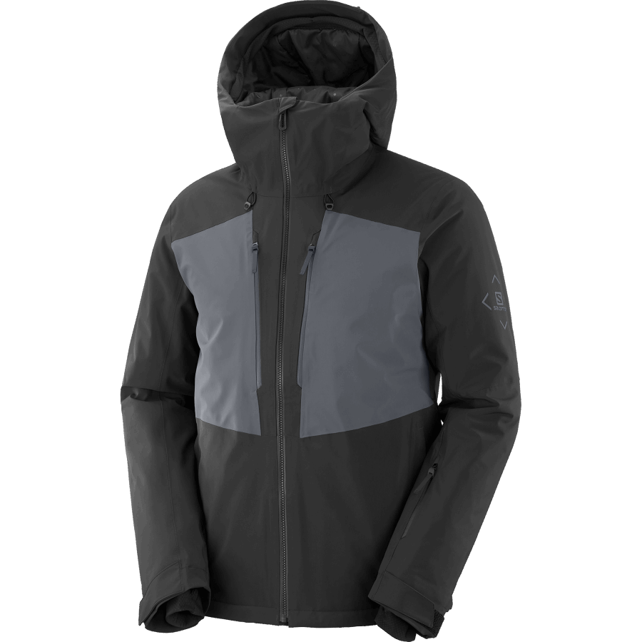 Men's Insulated Hooded Jacket Highland Black-Ebony