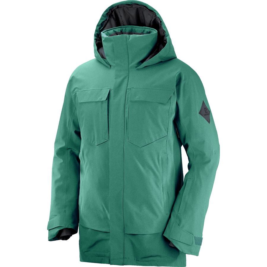 Men's Insulated Hooded Jacket Stance Cargo Pacific-Heather