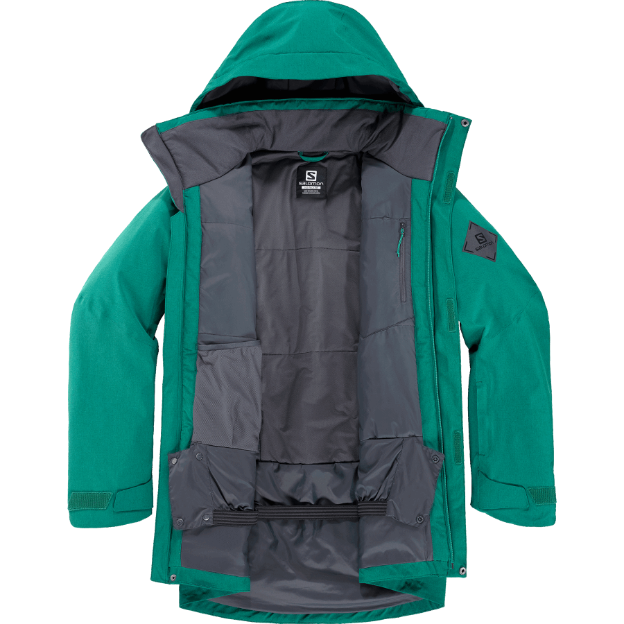 Men's Insulated Hooded Jacket Stance Cargo Pacific-Heather