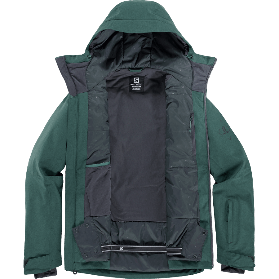 Men's Insulated Hooded Jacket Untracked Green Gables-Pacific
