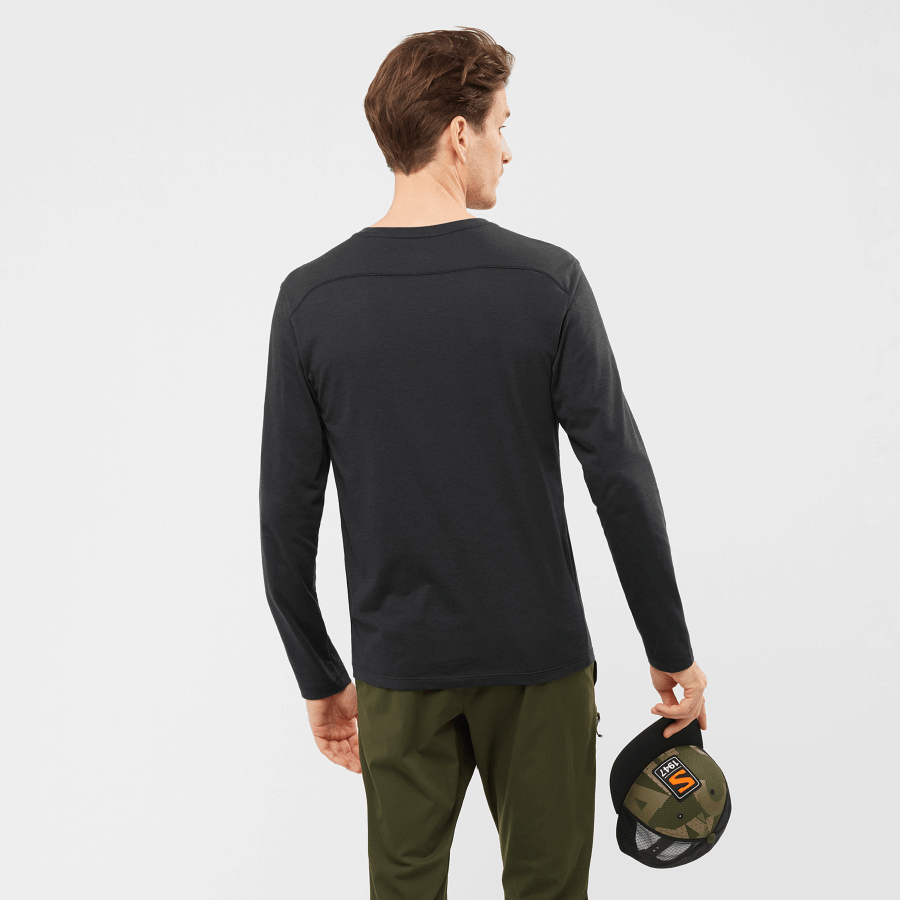 Men's Long Sleeve T-Shirt Essential Black