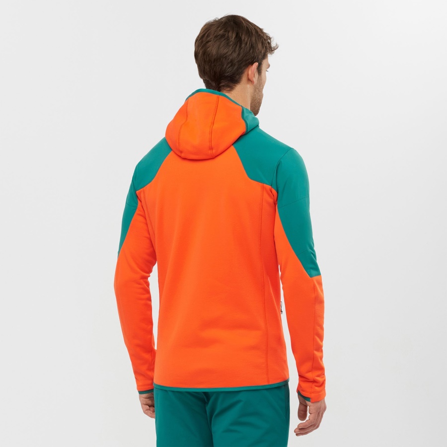 Men's Midlayer Jacket With Hood Outline Warm Hybrid Pacific