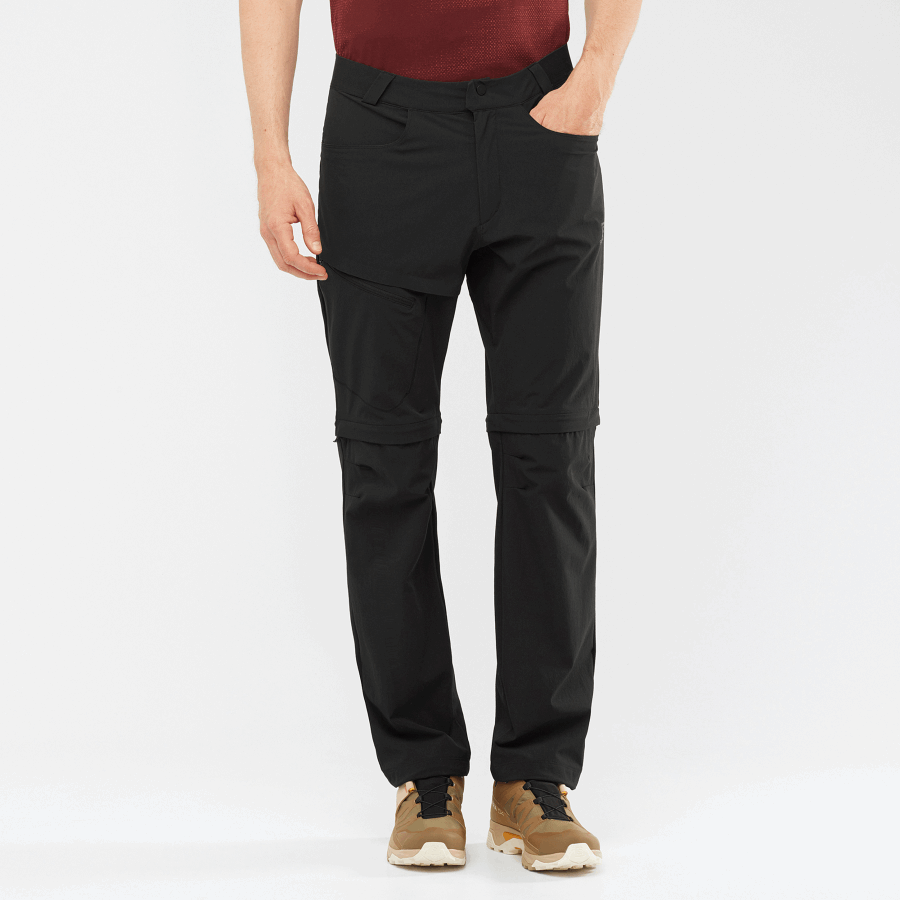 Men's Pants Wayfarer Zip Off Black