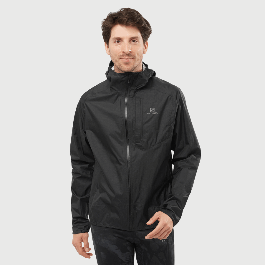 Men's Shell Jacket Bonatti Waterproof Black