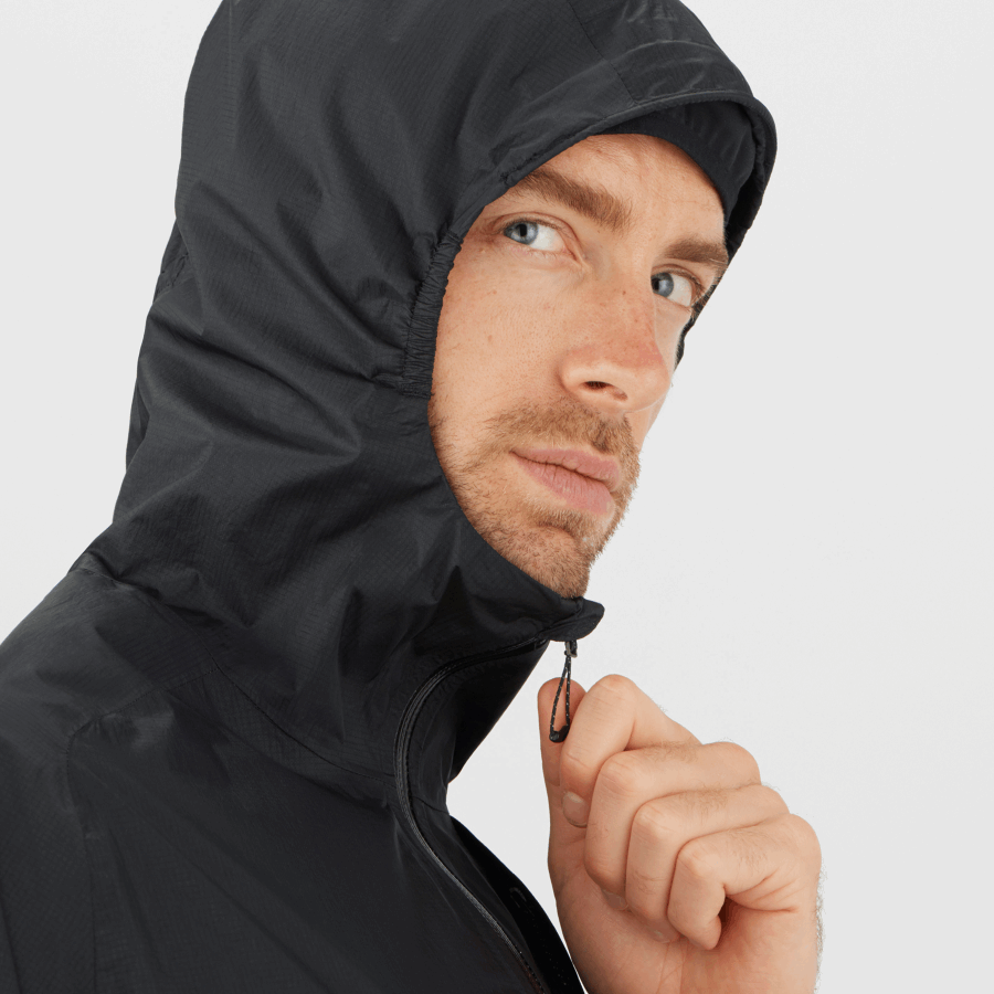 Men's Shell Jacket Bonatti Waterproof Black