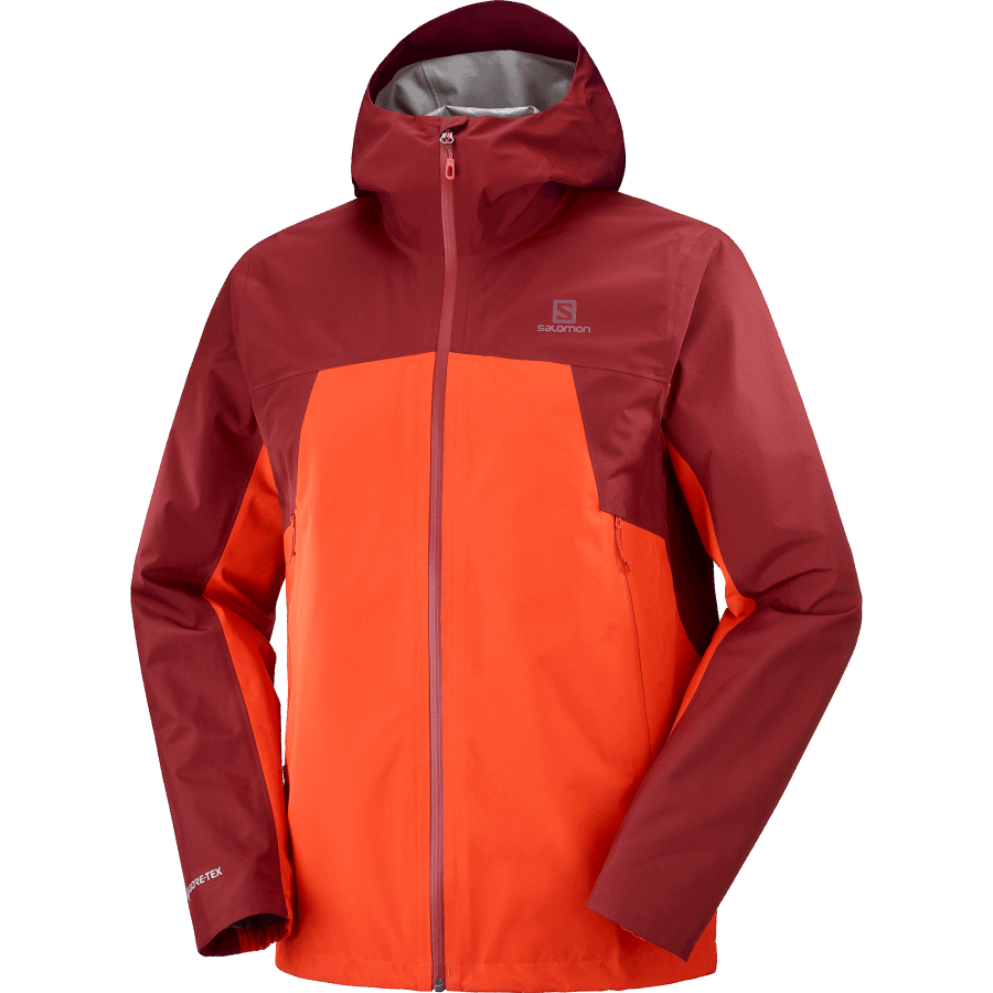 Men's Shell Jacket Outline Gore-Tex 2.5 Layers Fiery Red-Cabernet