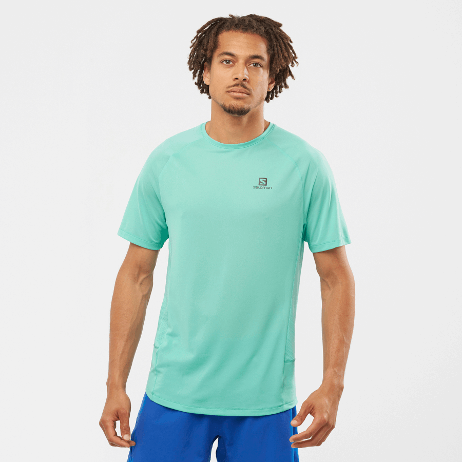 Men's Short Sleeve T-Shirt Cross Rebel Pool Blue