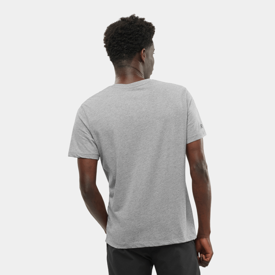 Men's Short Sleeve T-Shirt Outlife Graphic Mountain Heather Mid Grey-Heather