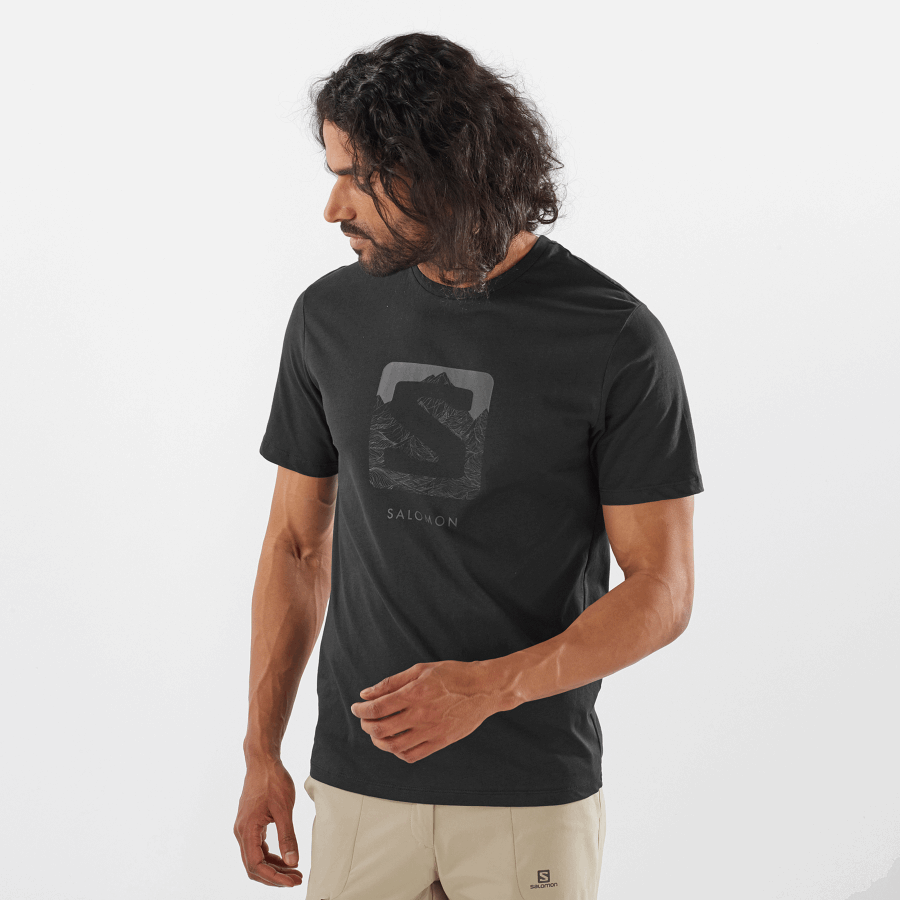 Men's Short Sleeve T-Shirt Outlife Logo Black